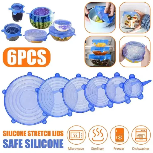 6PCS Universal Food Cover