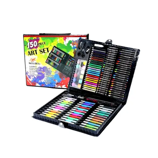150 Pcs Art & Coloring Kit